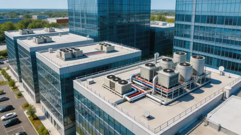 Commercial building HVAC systems